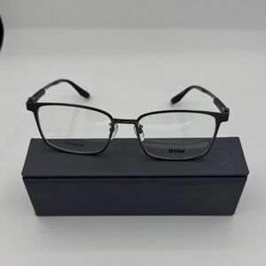 BMW Titanium Rectangle Frame Eyeglasses